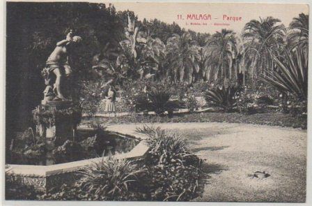 POSTAL DE MALAGA. PARQUE