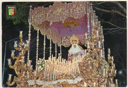 POSTAL SEMANA SANTA DE MALAGA. MARIA STMA. DE LA CONSOLACION Y LAGRIMAS Nº 89