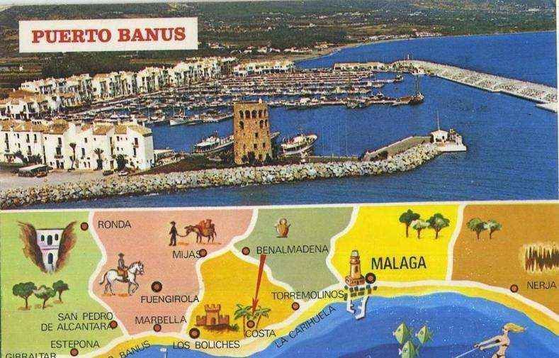 POSTAL DE MARBELLA. PUERTO BANUS. MALAGA