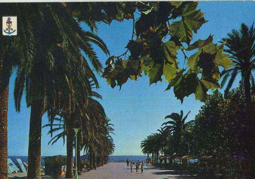 POSTAL DE NERJA. MALAGA. PASEO.  BALCÓN DE EUROPA