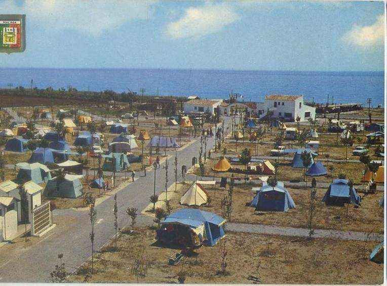 POSTAL DE. MALAGA. CAMPING VALLE NIZA