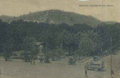 POSTAL ANTIGUA DE MALAGA CASTILLO DE GIBRALFARO