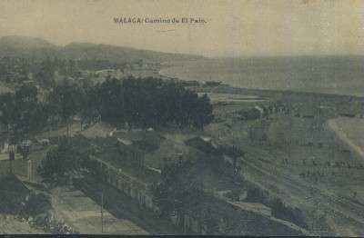 POSTAL ANTIGUA DE MALAGA CAMINO DE EL PALO