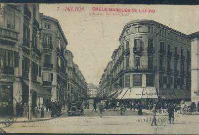 POSTAL ANTIGUA DE MALAGA Nº 7 CALLE MARQUES DE LARIOS