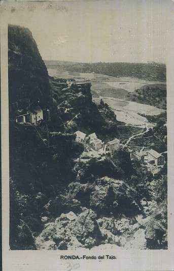 POSTAL DE MALAGA RONDA FONDO DEL TAJO