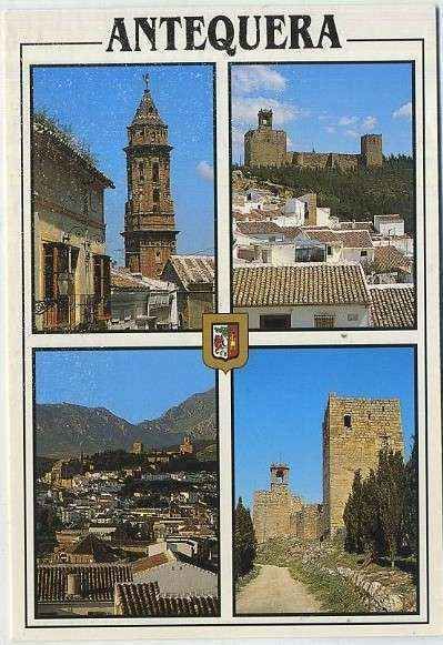 POSTAL DE MALAGA. ANTEQUERA. DIVERSOS ASPECTOS