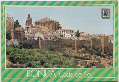 POSTAL DE MALAGA Nº 47. RONDA. RECINTO AMURALLADO