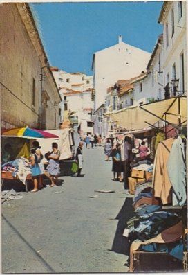 POSTAL DE MALAGA Nº 636. ALORA. CALLE DE ATRÁS. MERCADO TIPICO