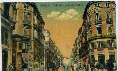POSTAL ANTIGUA DE MALAGA - CALLE MARQUES DE LARIOS