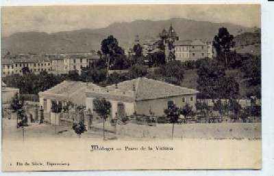 POSTAL ANTIGUA DE MALAGA - PASEO DE LA VICTORIA