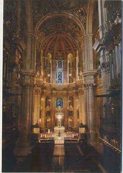 POSTAL DE MALAGA. SANTA IGLESIA CATEDRAL. NAVE CENTRAL Nº 2525