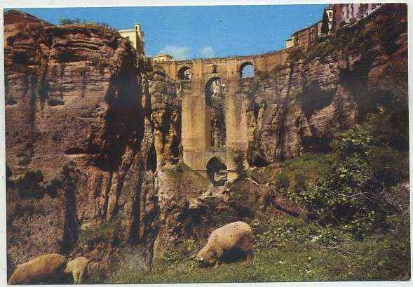 POSTAL MALAGA. RONDA. TAJO Y PUENTE NUEVO Nº 202