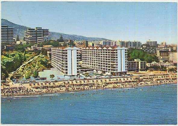 POSTAL MALAGA. VISTA AEREA APARTAHOTEL MELIA. COSTA DEL SOL