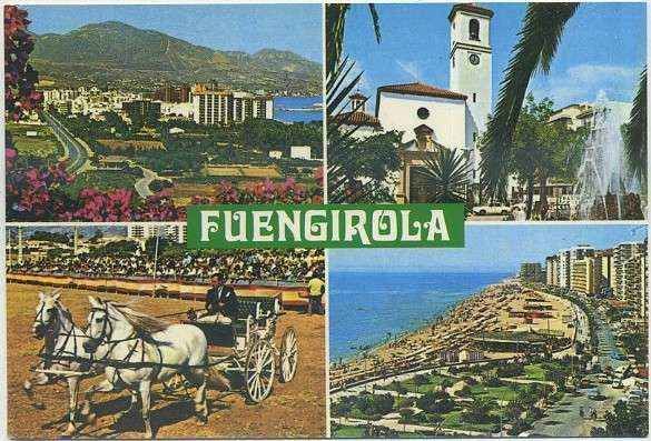 POSTAL MALAGA. COSTA DEL SOL. FUENGIROLA. VISTAS DIVERSAS Nº 1229
