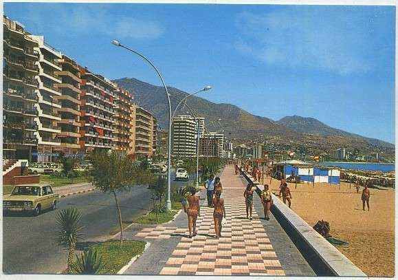 POSTAL MALAGA. COSTA DEL SOL. FUENGIROLA. PASEO PRINCIPE DE ESPAÑA Nº 1199