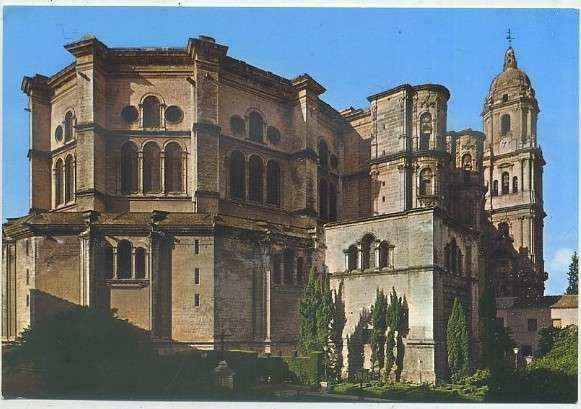 POSTAL MALAGA. CATEDRALES DE ESPAÑA Nº 31. PUBLICITARIA