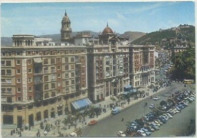 POSTAL DE MALAGA. ACERA DE LA MARINA