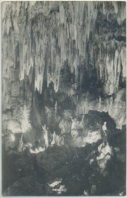 POSTAL DE MALAGA. CUEVA DE NERJA. SALA CATACLISMO. VISTA PARCIAL