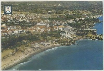 POSTAL DE MALAGA. NERJA. VISTA PARCIAL AEREA