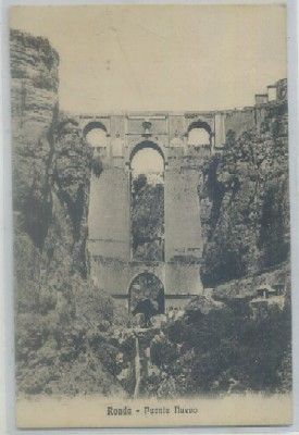 POSTAL ANTIGUA DE MALAGA. PUENTE NUEVO