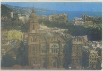 POSTAL DE MALAGA. VISTA AEREA