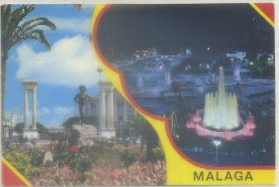 POSTAL DE MALAGA. PLAZA QUEIPO DE LLANO