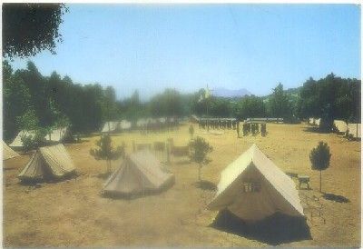 POSTAL DE MALAGA. CORTES DE LA FRONTERA. CAMPAMENTO JOSE ROSSO