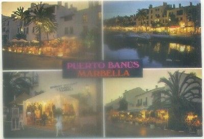 POSTAL DE MALAGA. MARBELLA. PUERTO BANUS. CUATRO VISTAS