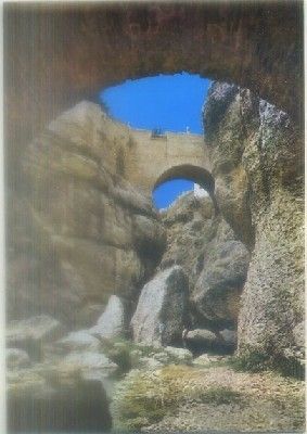 POSTAL DE MALAGA. RONDA. PUENTE ARABE Y ROMANO