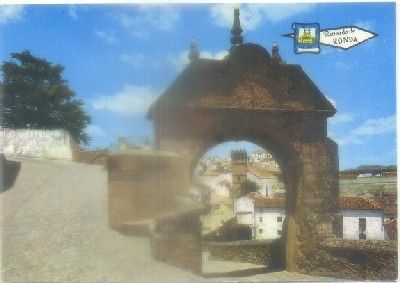 POSTAL DE MALAGA. RONDA. SILLON DEL MORO Y ARCO ARABE