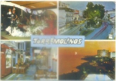 POSTAL DE MALAGA. TORREMOLINOS. CUATRO VISTAS
