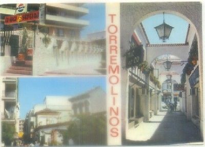 POSTAL DE MALAGA. TORREMOLINOS. TRES VISTAS