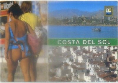 POSTAL DE MALAGA. COSTAL DEL SOL. TRES VISTAS