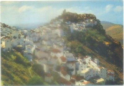 POSTAL DE MALAGA. CASARES. VISTA GENERAL