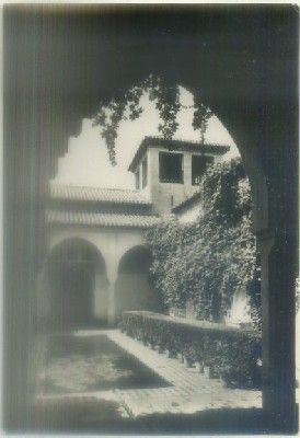POSTAL DE MALAGA. ALCAZABA. ESTANQUE DEL PALACIO MORO