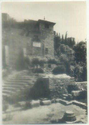 POSTAL DE MALAGA. ALCAZABA. ANFITEATRO ROMANO