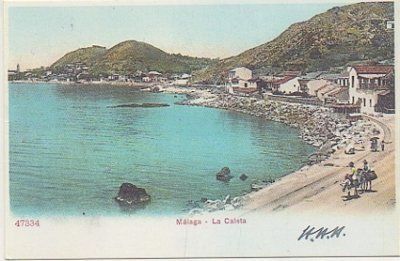 POSTAL DE MALAGA. LA CALETA. REPRODUCCION
