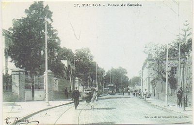 POSTAL DE MALAGA. PASEO DE SANCHA. REPRODUCCION