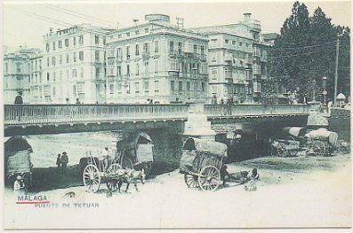 POSTAL DE MALAGA. PUENTE DE TETUAN. REPRODUCCION