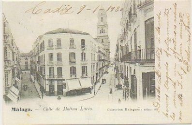 POSTAL DE MALAGA. CALLE DE MOLINA LARIO. REPRODUCCION