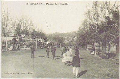POSTAL DE MALAGA. PASEO DE HEREDIA. REPRODUCCION