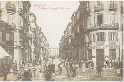 POSTAL DE MALAGA. CALLE DEL MARQUES DE LARIOS. REPRODUCCION