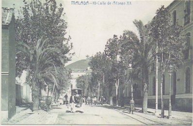 POSTAL DE MALAGA. CALLE DE ALFONSO Xll. REPRODUCCION