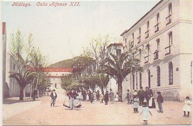 POSTAL DE MALAGA. CALLE DE ALFONSO Xll. REPRODUCCION