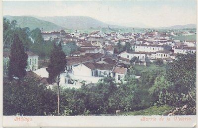 POSTAL DE MALAGA. BARRIO DE LA VICTORIA. REPRODUCCION