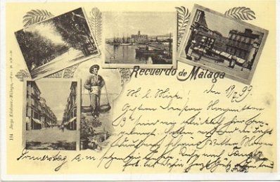 POSTAL DE MALAGA. RECUERDO DE MALAGA. REPRODUCCION