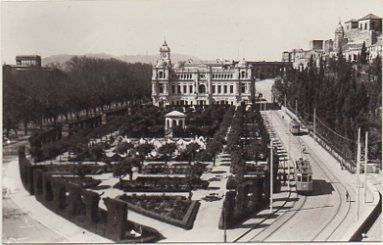 POSTAL DE MALAGA. JARDINES DEL AYUNTAMIENTO