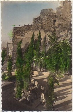 POSTAL DE MALAGA. JARDINES DE PUERTA OSCURA