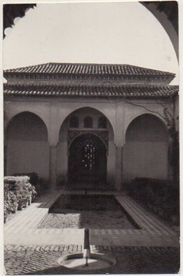 POSTAL DE MALAGA. PATIO INTERIOR DE LA ALCAZABA