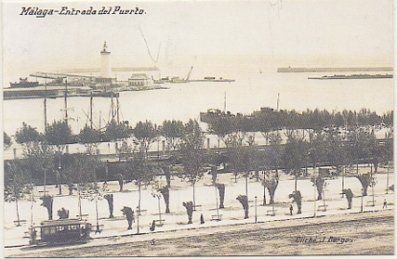 POSTAL DE MALAGA. REPRODUCCION. CLICHE 1. J. BURGOS